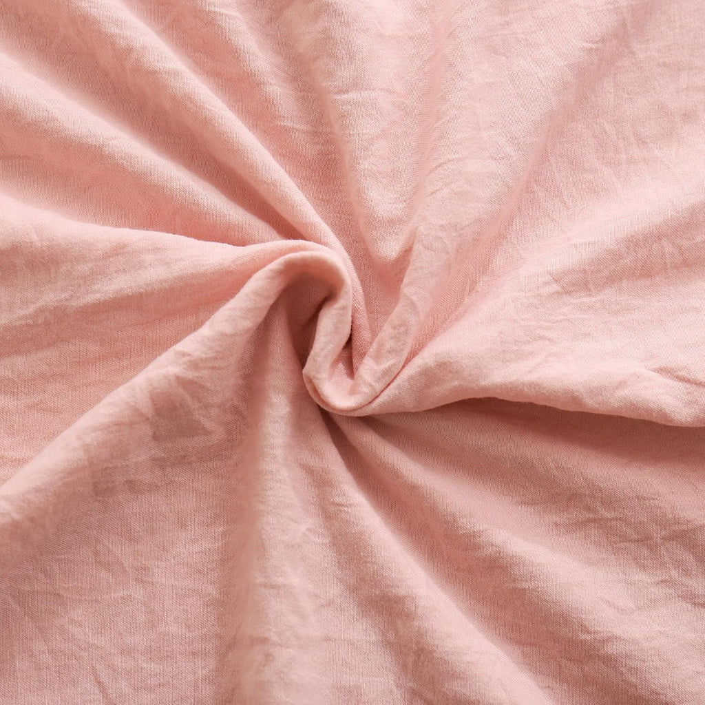 Merryword Pink Pillow Shams Standard Pillowcases 20x26inch Pink and White Reversible Cute Pillow Cover Set of 2 Soft Shabby Chic Ruffled Pi…