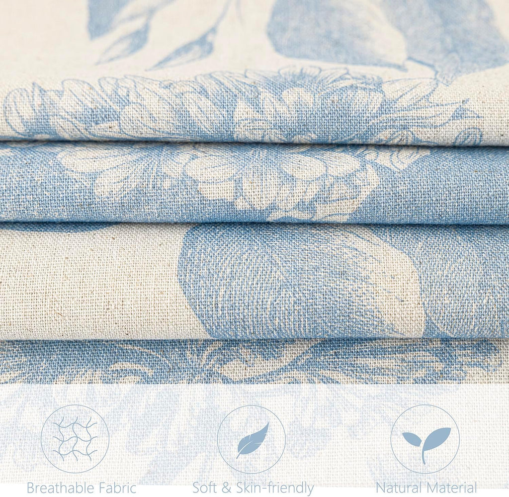 Foindtower Set of 2 Linen Floral Vintage Throw Pillow Covers Neutral Accent Decorative Cozy Cushion Covers Farmhouse Boho Home Decor for…