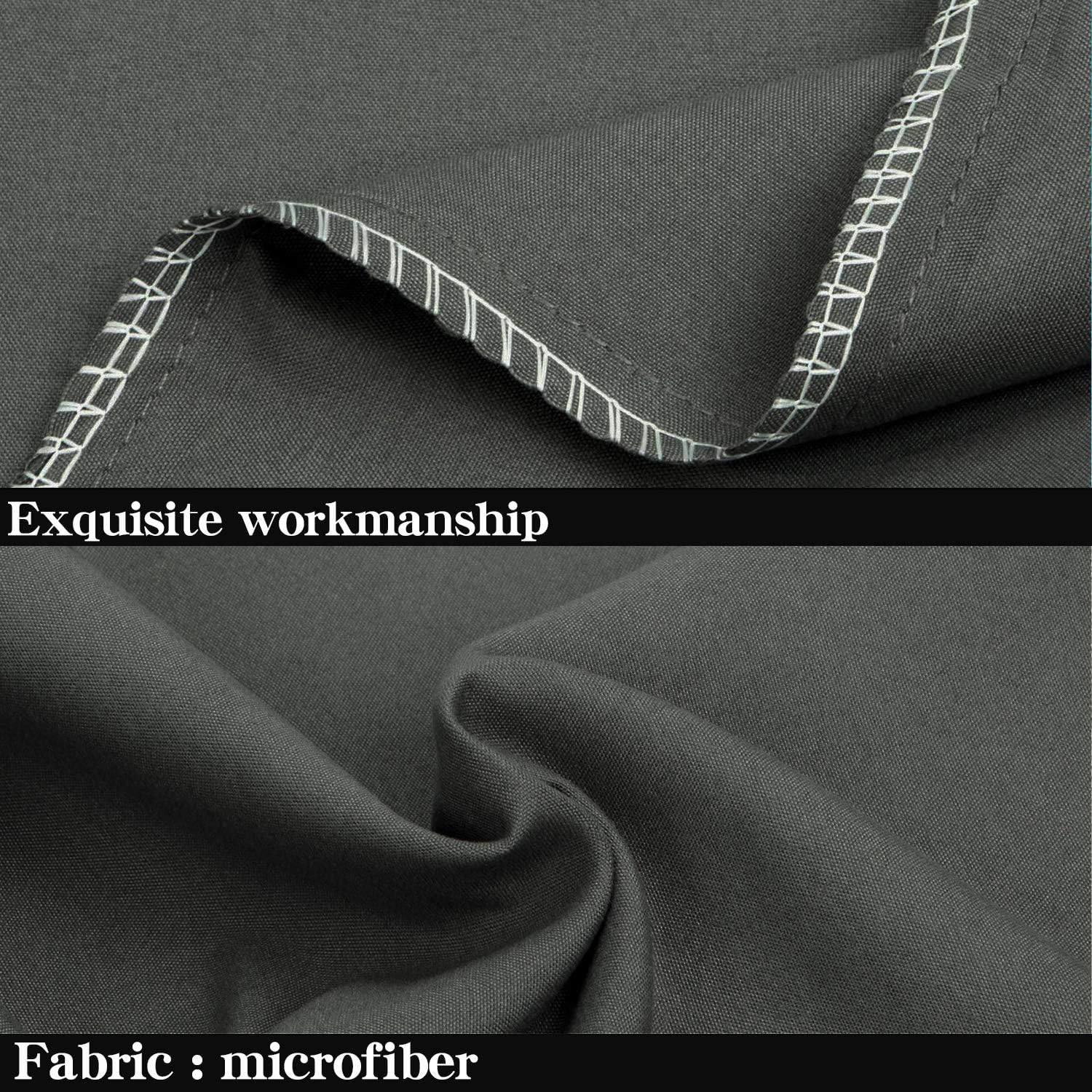 Ntbay Body Pillowcase - Brushed Microfiber 20x54 Pillowcase - Soft, Wrinkle-Free, Fade-Resistant, Stain-Resistant, Dark Grey Body Pillow Co…