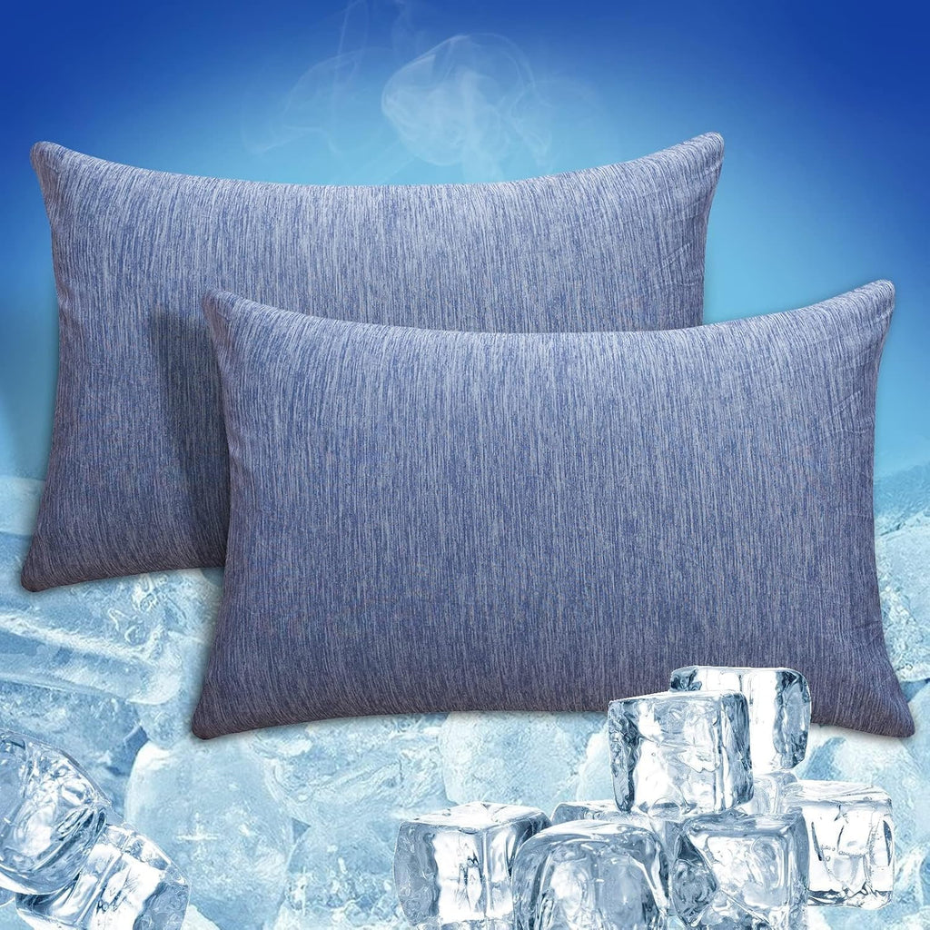 Choshome Cooling Pillow Cases Zipper Pillow Covers Q-Max > 0.45 Zippered Pillowcases for Hot Sleepers, Soft, Breathable, Skin-Friendly, 2 P…