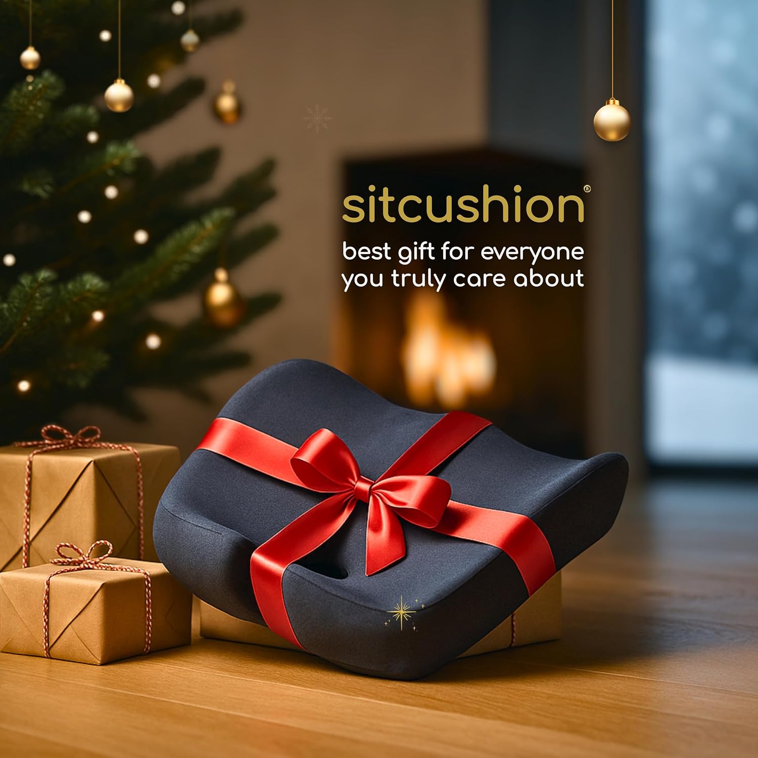 Sitcushion X Large Office Chair Cushion for Sciatica, Memory Foam Seat Cushion for Car Seat Pad, Orthopedic Pillow. Computer Chair Cushion…