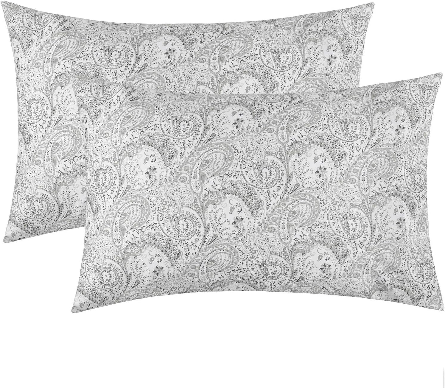 Mellanni Pillow Cases - Luxury, Extra Soft, Cooling Pillow Covers - 2 PC Iconic Collection Pillowcases - Envelope Closure (Standard/Queen 2…