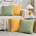 Fancy Homi 4 Packs Decorative Throw Pillow Covers for Living Room Couch Bed, Modern Farmhouse Boho Home Décor Accent Cushion Case, 20" x…