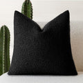 Foindtower Decorative Textured Boucle Throw Pillow Covers Accent Solid Pillow Cases Neutral Soft Cozy Couch Cushion Case for Chair Sofa…
