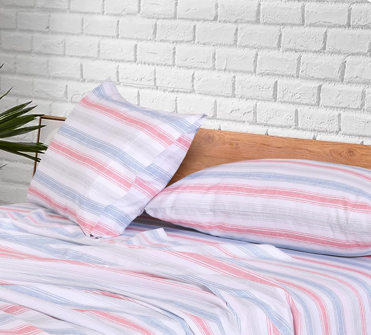 Ruvanti 100% Cotton Percale Sheets King Size – Crisp Cooling Bed Sheets for Hot Sleepers, Deep Pocket 16”, Soft Breathable & Durable Hotel-…