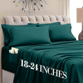 MocassiLuxuryBedding Mocassi Luxury 4-Piece Sheet Set, Ultra Soft 1800 Hotel Quality Microfiber Sheet Set, Fits Mattresses Up to 18 to 24 I…