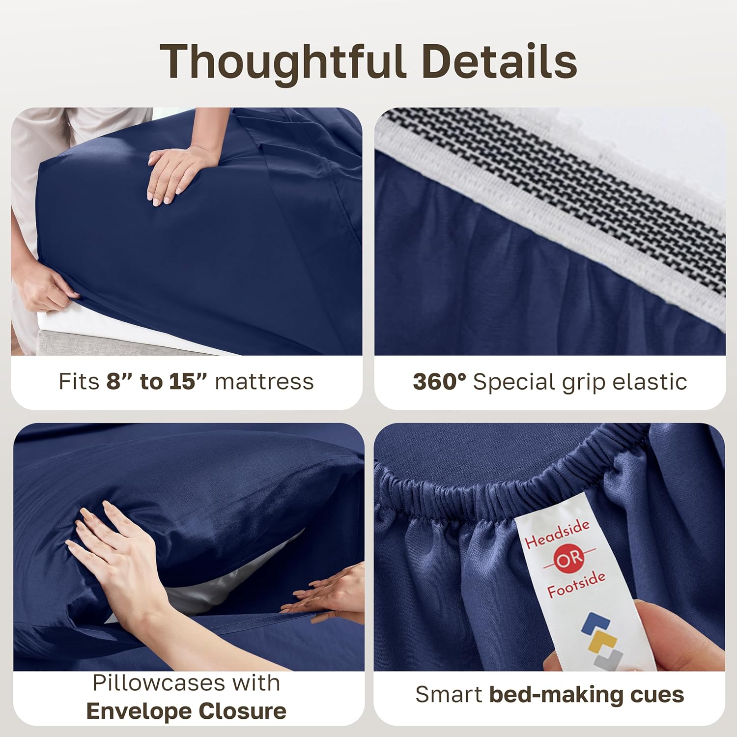 CaliforniaDesignDen California Design Den California King Sheet Set - Soft 100% Organic Bed Sheets with Deep Pockets, Crisp Percale, Breath…