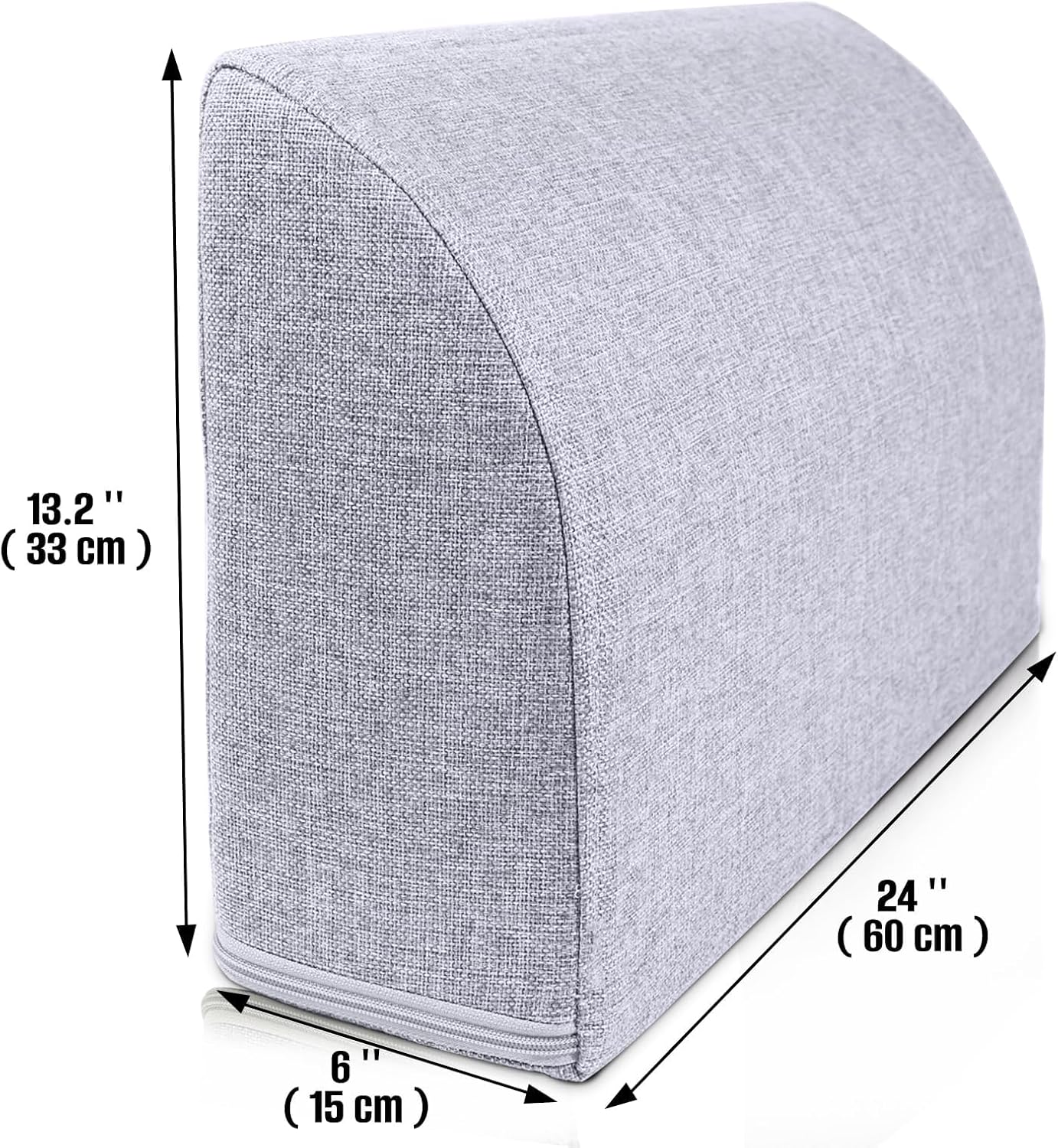 2PCS Sofa Couch Back Cushions, Backrest Support Pillow for Elderly, Extra Large Thick Lumbar Support Pillow for Home (6x24x13.2 in, Linen…