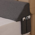 Bedluxe King Wedge Pillow Headboard (76"x10"x6"), Bed Wedge Pillow for Headboard, Foam Headboard Pillow, Bed Gap Filler King - Fill The…