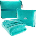 BlueHills Premium Soft Travel Blanket Pillow Airplane Blanket Packed in Soft Bag Pillowcase with Hand Luggage Belt and Backpack Clip…