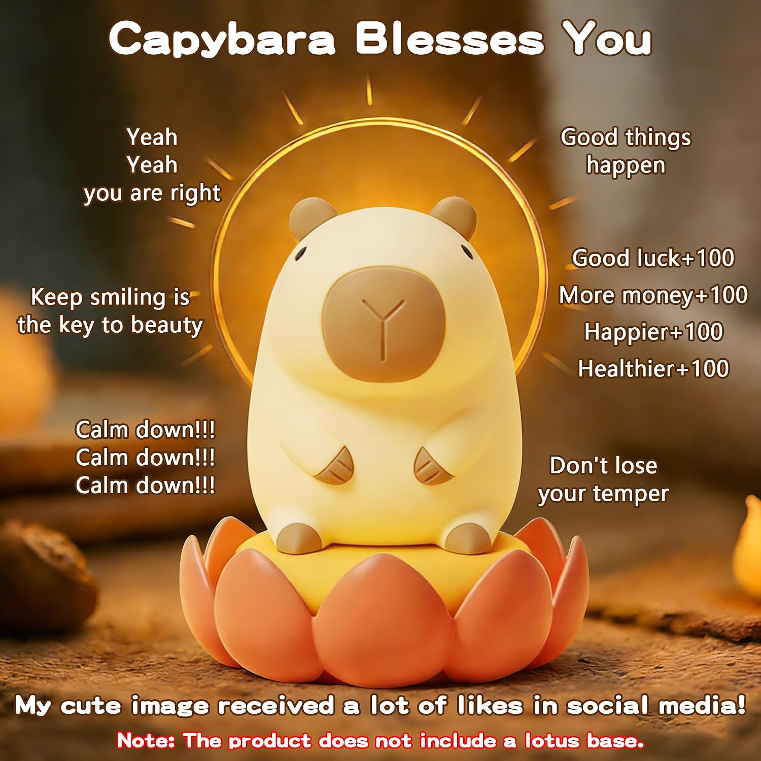 FAMIDUO-BrightenYourLife FAMIDUO Capybara Night Light for Kids, Safe Squishy Silicone Nursery Light with Timer, Dimmable & Rechargeable Touch…