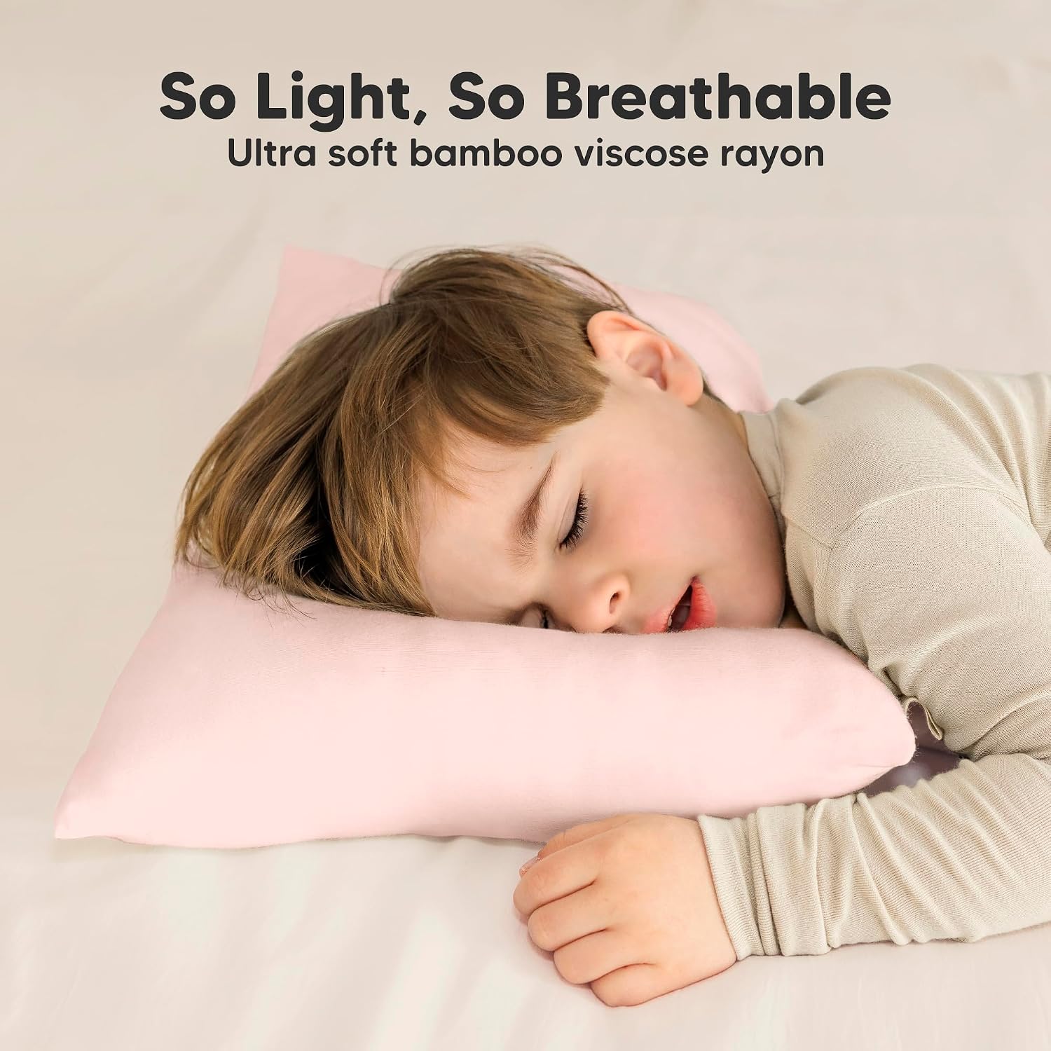 KeaBabies Toddler Pillow with Pillowcase - 13x18 My Little Cuddly Kids Travel Pillows for Sleeping, Nap, Viscose from Bamboo Nursery…