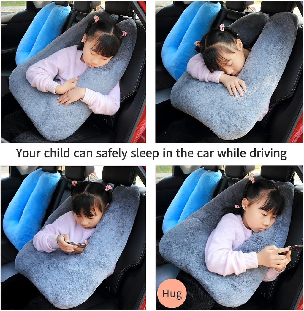 FHSGGP Travel Pillow Car Pillow Kid Car Sleeping The Sleeping Aid for Adults and Kids on Road Trips Kids Travel Pillow Emerald Green