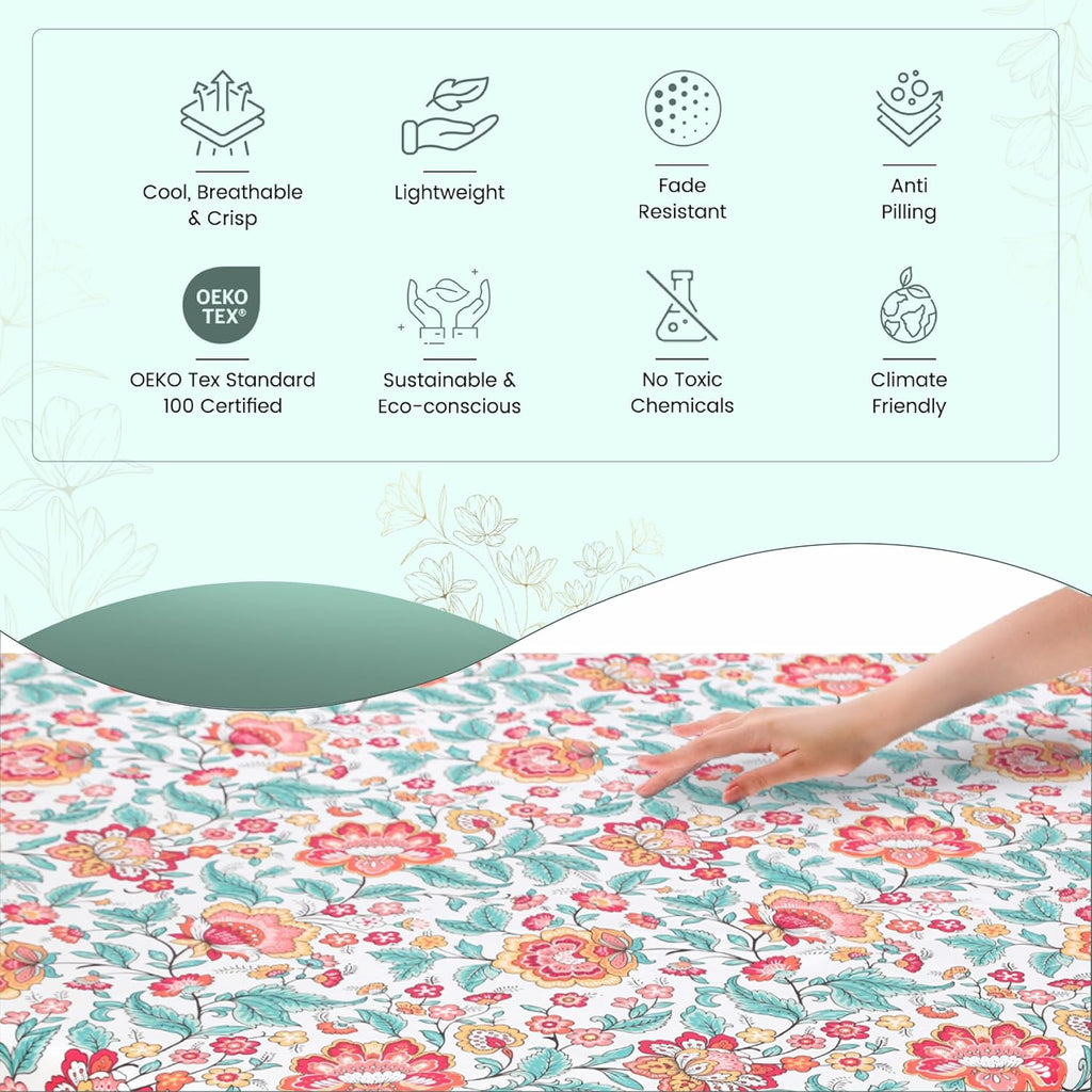 Featherstitchnewyork Feather & Stitch Softest 100% Cotton Sheets, 300 Thread Count Percale Weave Bedding, 16" Deep Pocket, Cooling Sheets,…