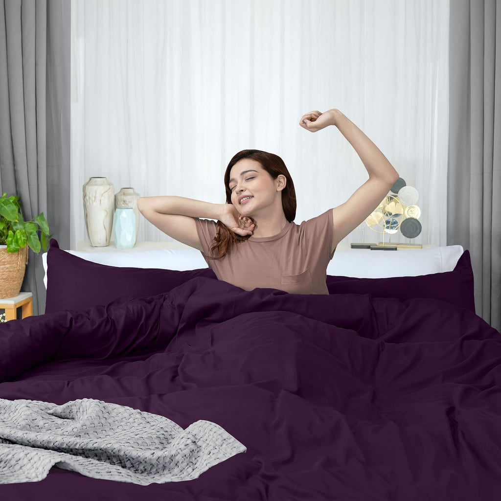 Utopia Bedding Duvet Cover King Size - 3 Piece with Zipper Closure - 1 Comforter Cover 104X90 Inches & 2 Pillow Shams 20X36 Inches…