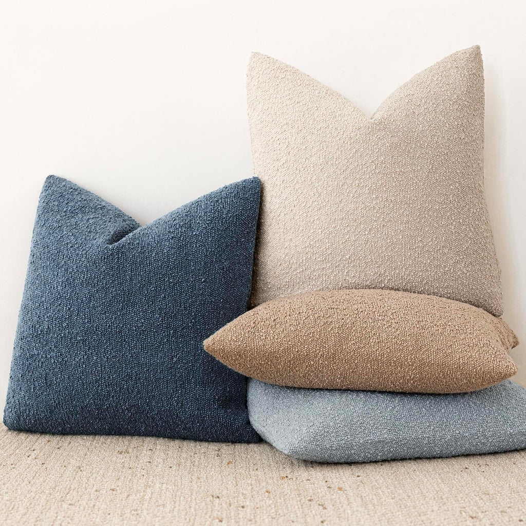 Foindtower Decorative Textured Boucle Throw Pillow Covers Accent Solid Lumbar Pillow Cases Soft Cozy Couch Cushion Case for Chair Sofa…