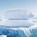 Favocama Cooling Pillow for Sleeping, Shredded Memory Foam Pillows Queen Size Set of 2, Double Sided Cooling Bed Pillows for Hot Sleepers,…