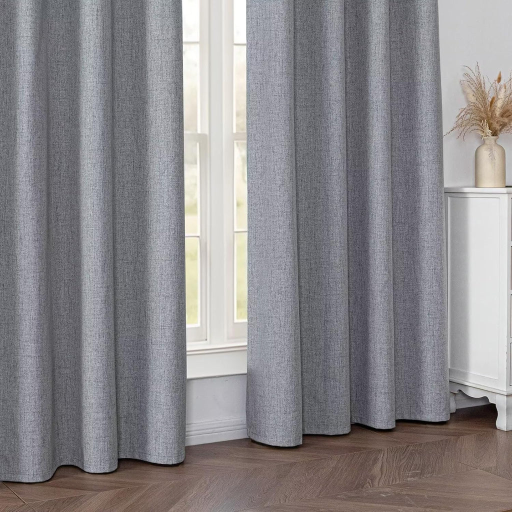 IGEMAEVE Blackout Curtains Customsize for Bedroom,100% Black Out Curtains 1 Panel Thermal Insulated Room Darkening Drapes Rod Pocket &…