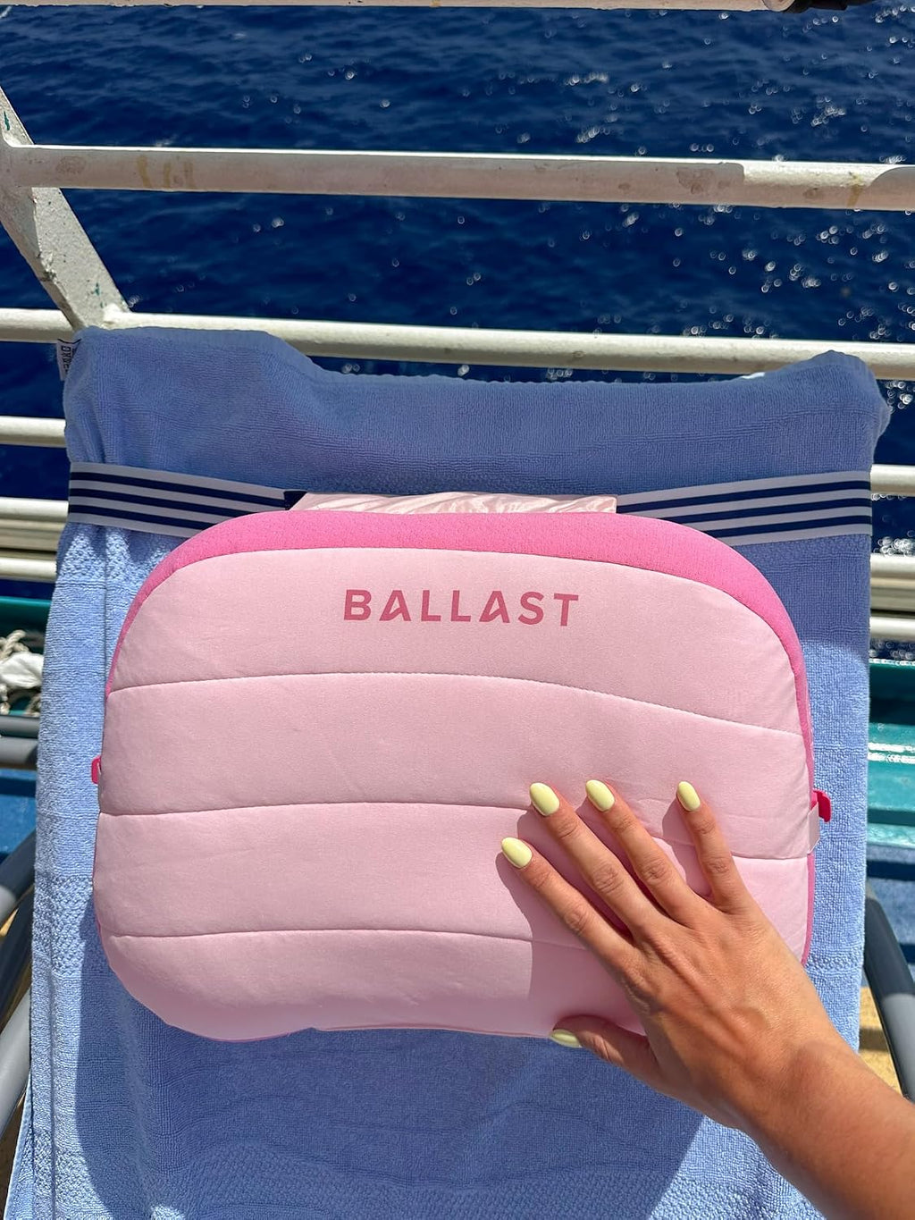 Ballast Beach Pillow – Comfy, Durable & Compact, Stays Put on Windy Beaches with Patented Sand Pouch, Inflatable Pillow for Beaches…