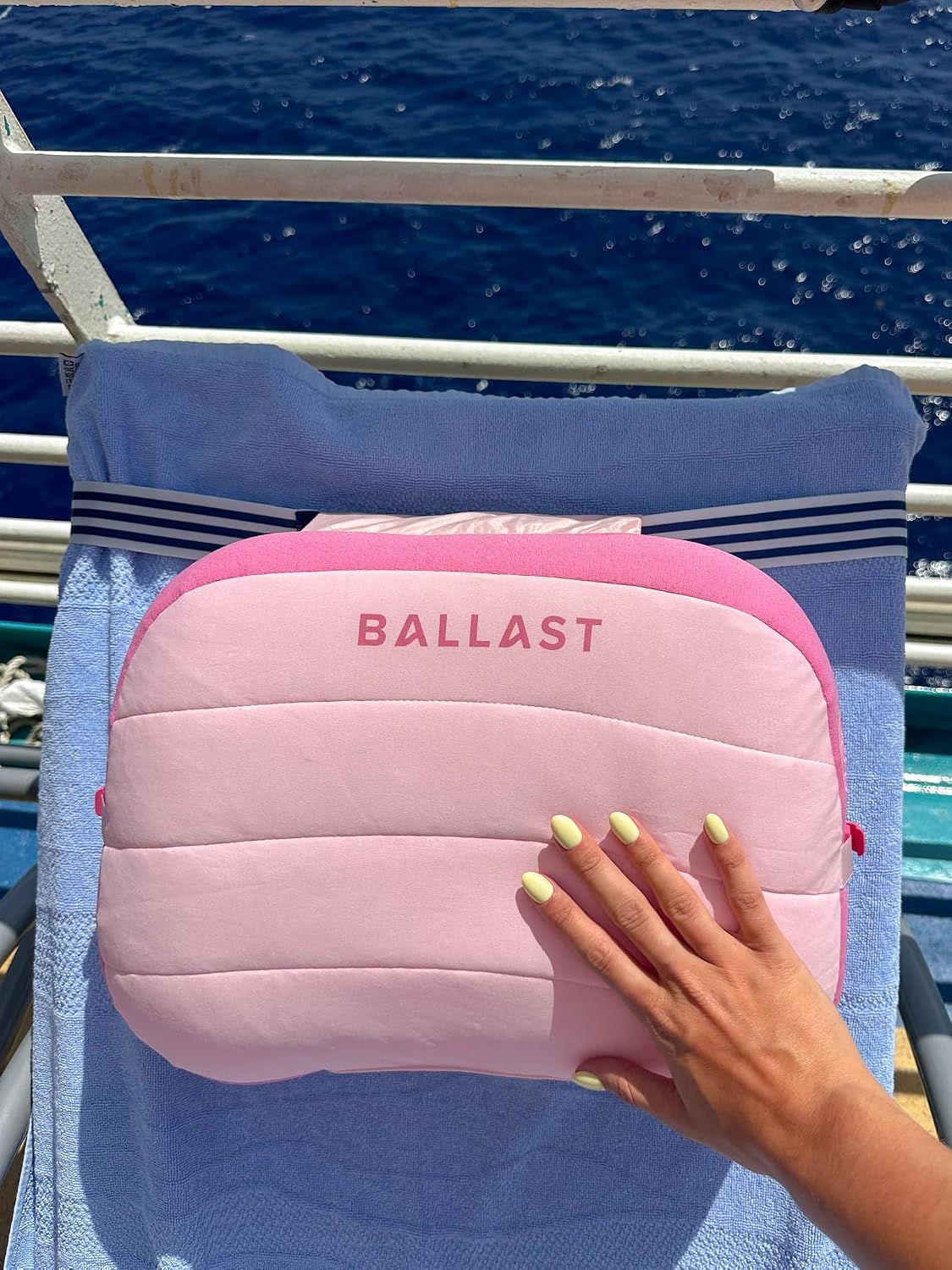 Ballast Beach Pillow – Comfy, Durable & Compact, Stays Put on Windy Beaches with Patented Sand Pouch, Inflatable Pillow for Beaches…