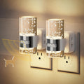 JandCase Motion Sensor Night Light, Dimmable Night Lights Plug Into Wall, 2 Pack 3000k Soft White Night-Lights With 0-100Lm Adjustable…