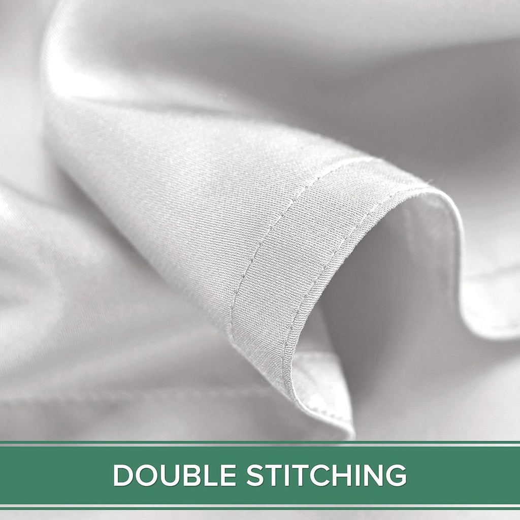 PureBamboo Pure Bamboo Twin XL Sheets, Genuine 100% Organic Viscose Derived from Bamboo Bed Sheet Set, Luxuriously Soft & Cooling, Double S…