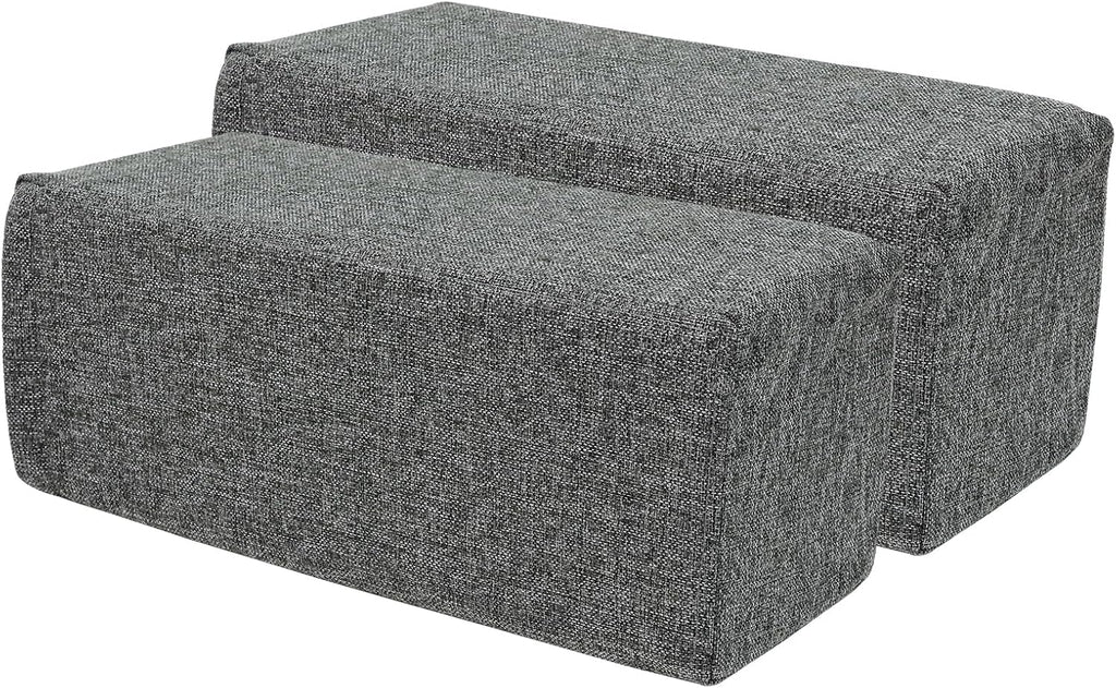 MMuteTouch 2 Pack Couch Arm Rest Pillow, 8''x8''x20'' Linen Cover, High Density Foam Armrest Cushion, Removable & Washable Elbow Support fo…