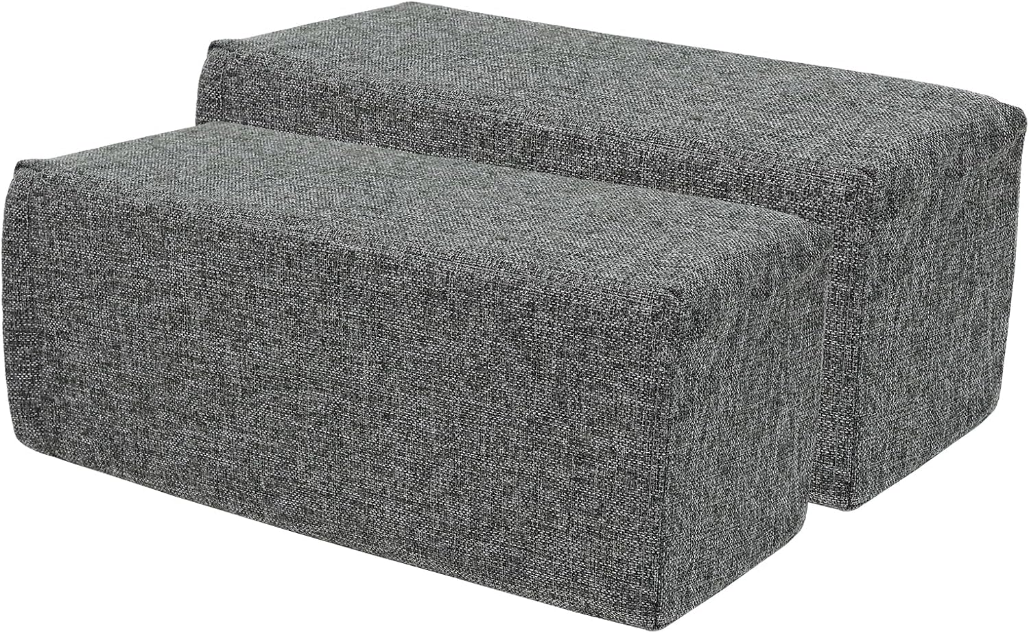 MMuteTouch 2 Pack Couch Arm Rest Pillow, 8''x8''x20'' Linen Cover, High Density Foam Armrest Cushion, Removable & Washable Elbow Support fo…
