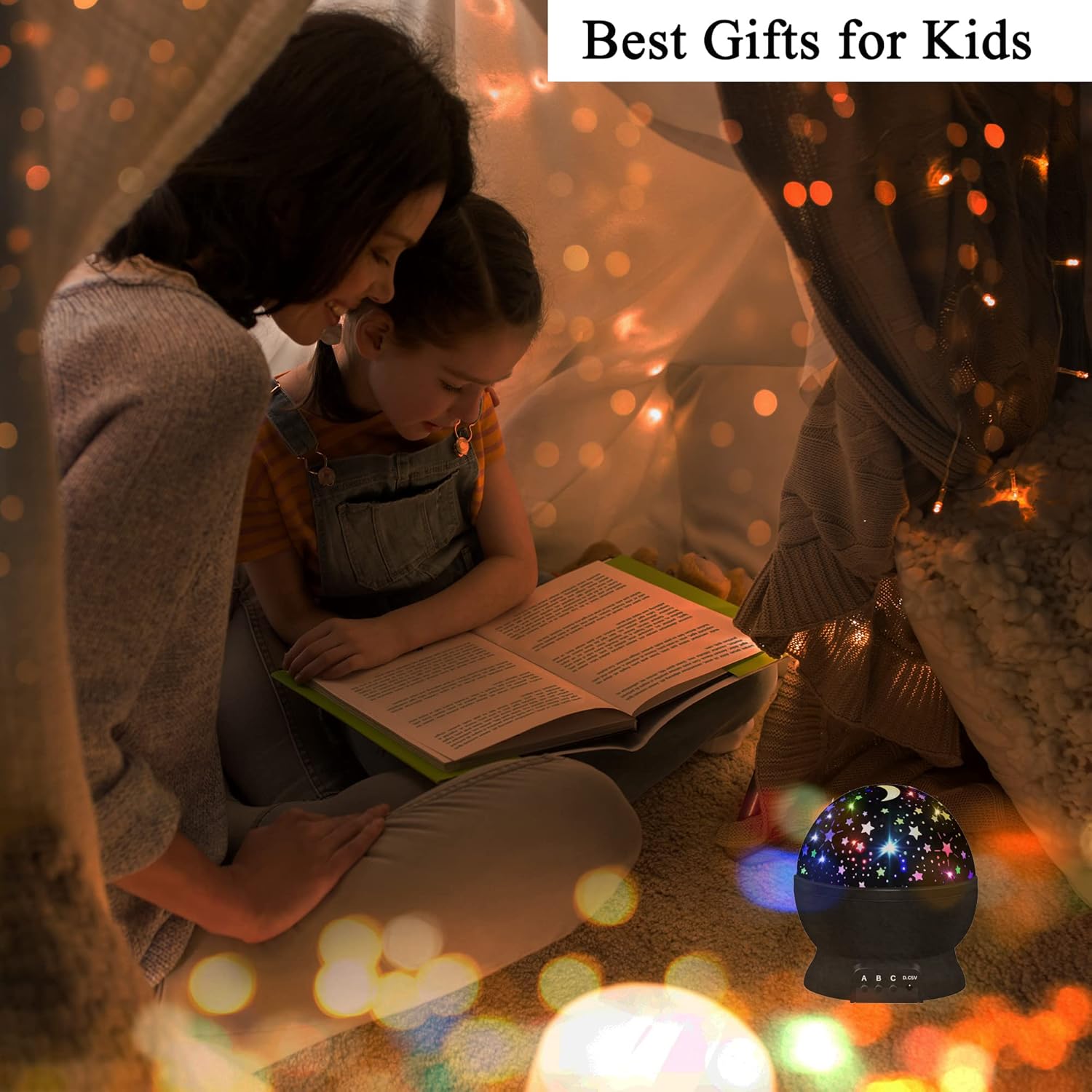 Night Light for Kids, Boys Toys for 3 4 5 6 7 8 Year Old Boys, Star Projector 360 Degree Rotation - 4 LED Bulbs 16 Light Color Changing…