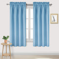 Dwcn Blackout Curtains – Thermal Insulated, Energy Saving & Noise Reducing Bedroom and Living Room Curtains, Light Blue, W 42x L 63 Inch, S…