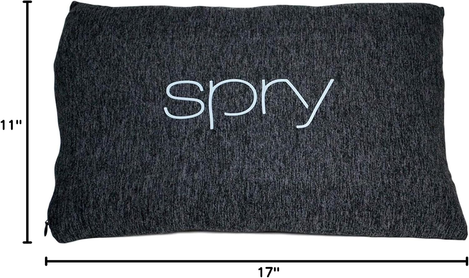 Spry Recovery Pillow Supportive Contouring Pillow with Adaptive Flo-Form Technology Great for Neck and Back Pain (Charcoal)