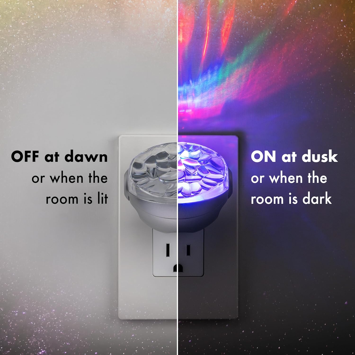 Projectables Northern Lights LED Projection Night Light with Moving Atmospheric Effects, 30404, Aurora Borealis Motion Effects Project…
