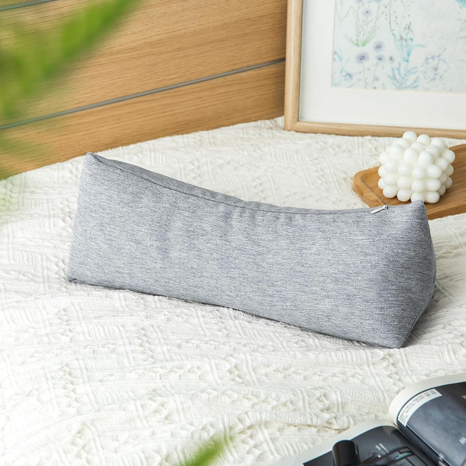Gloryseason Buckwheat Neck Support Pillow Cervical Neck Cylinder Bolster Pillow, Buckwheat Hulls Adjustable Roll Pillow, Neck for Back and Si…