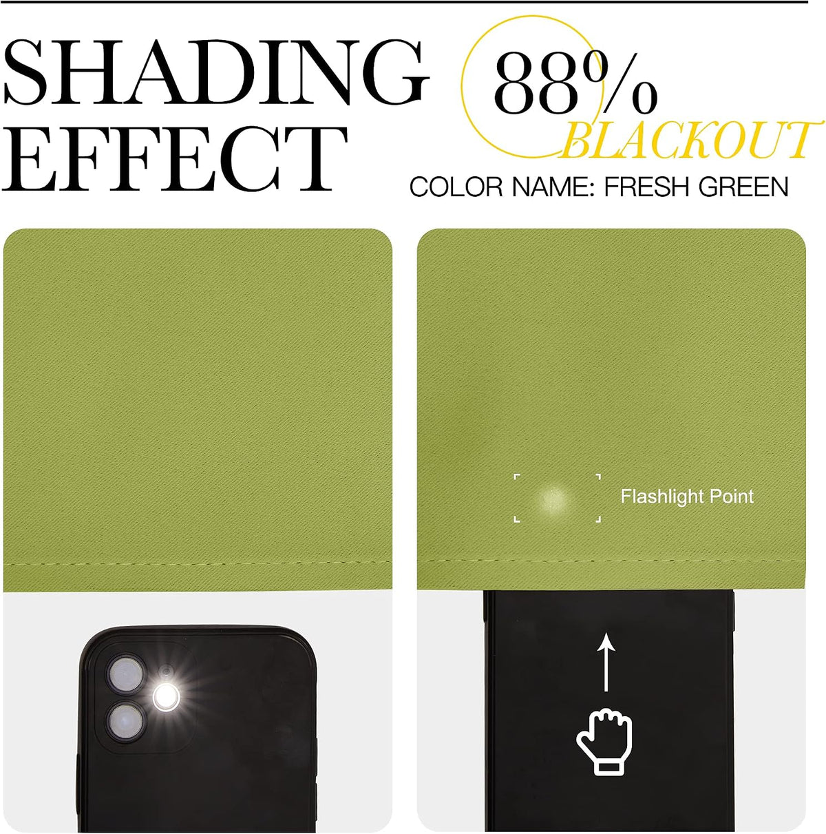 NICETOWN Green Blackout Curtains Window Panels, Window Treatment Thermal Insulated Solid Grommet Blackout Draperies/Drapes for Bedroom…