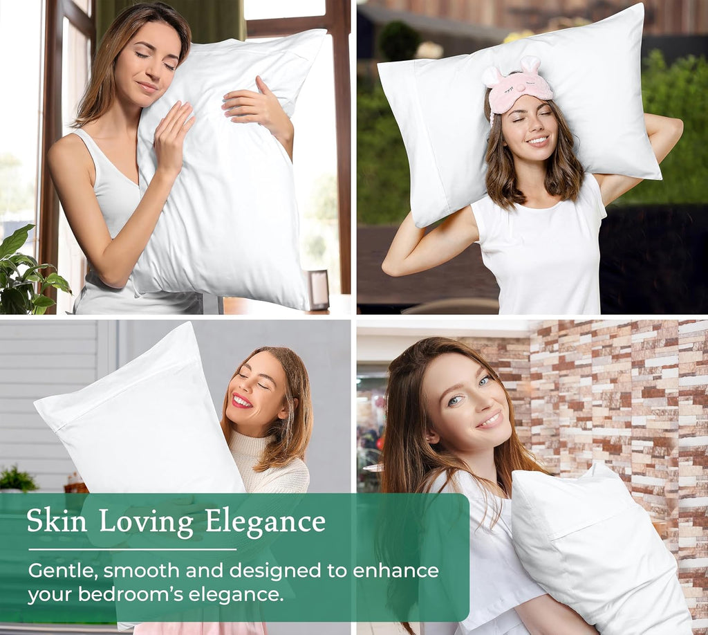 Royalelinens Royale Linen White Pillowcase Set Of 12 - Standard 20"x26" Bed Pillow Cover - 1800 Brushed Microfiber -Wrinkle & Fade Resistan…