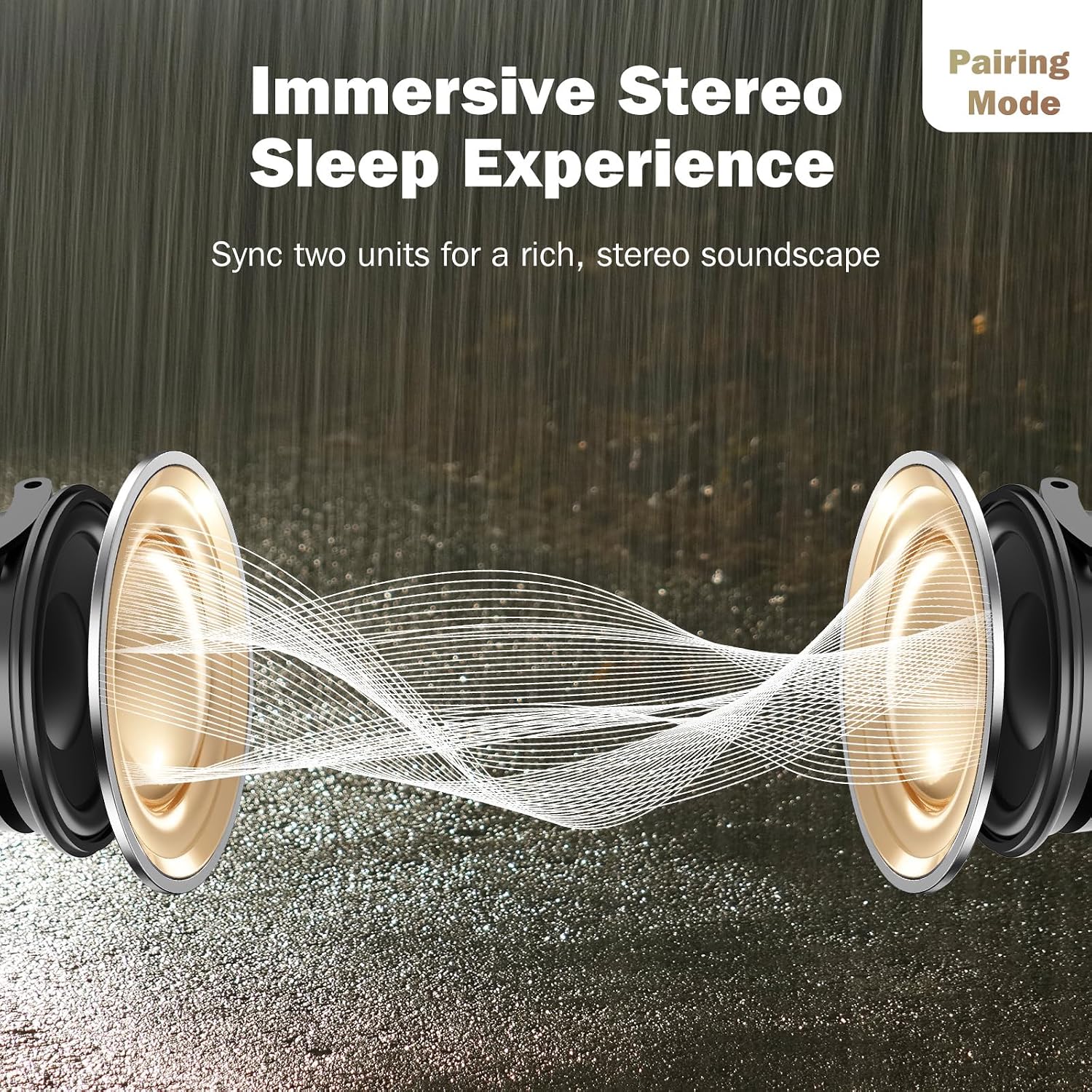 Paussion 2-Pack Sync Stereo, Paussion Portable Mini Noise White Sleep Sound Machine for Adults Kids Baby 25 Soothing Songs, Auto Timer, Per…