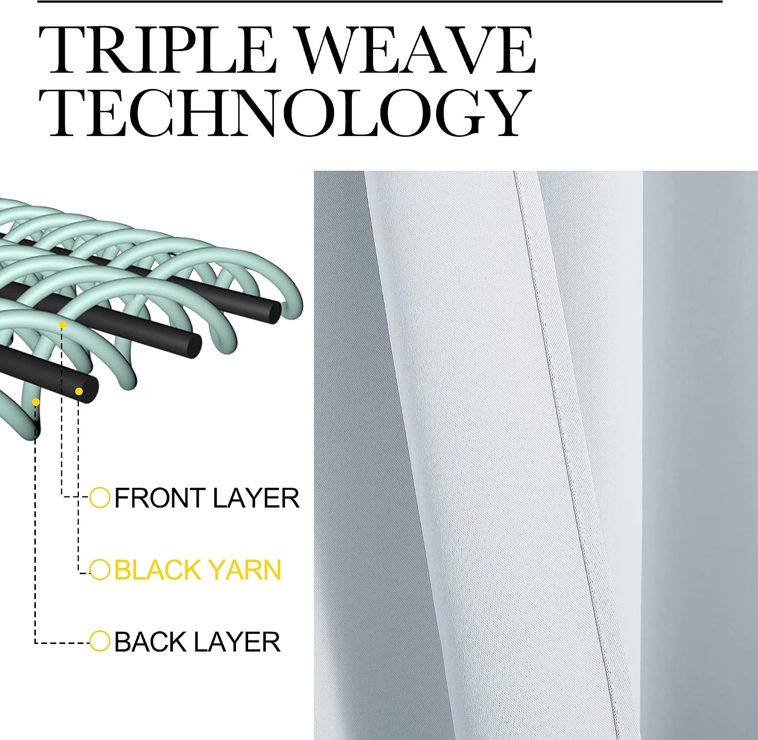 Nicetown Room Darkening Curtain Panels for Bedroom, easy maintenance Solid Thermal Insulated Grommet Room Darkening Draperies/Drapes…
