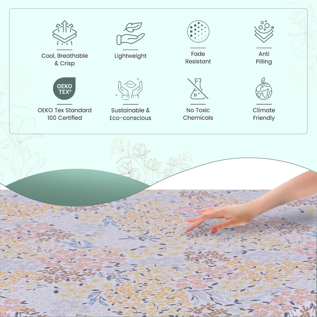 Featherstitchnewyork Feather & Stitch Softest 100% Cotton Sheets, 300 Thread Count Percale Weave Bedding, 16" Deep Pocket, Cooling Sheets,…