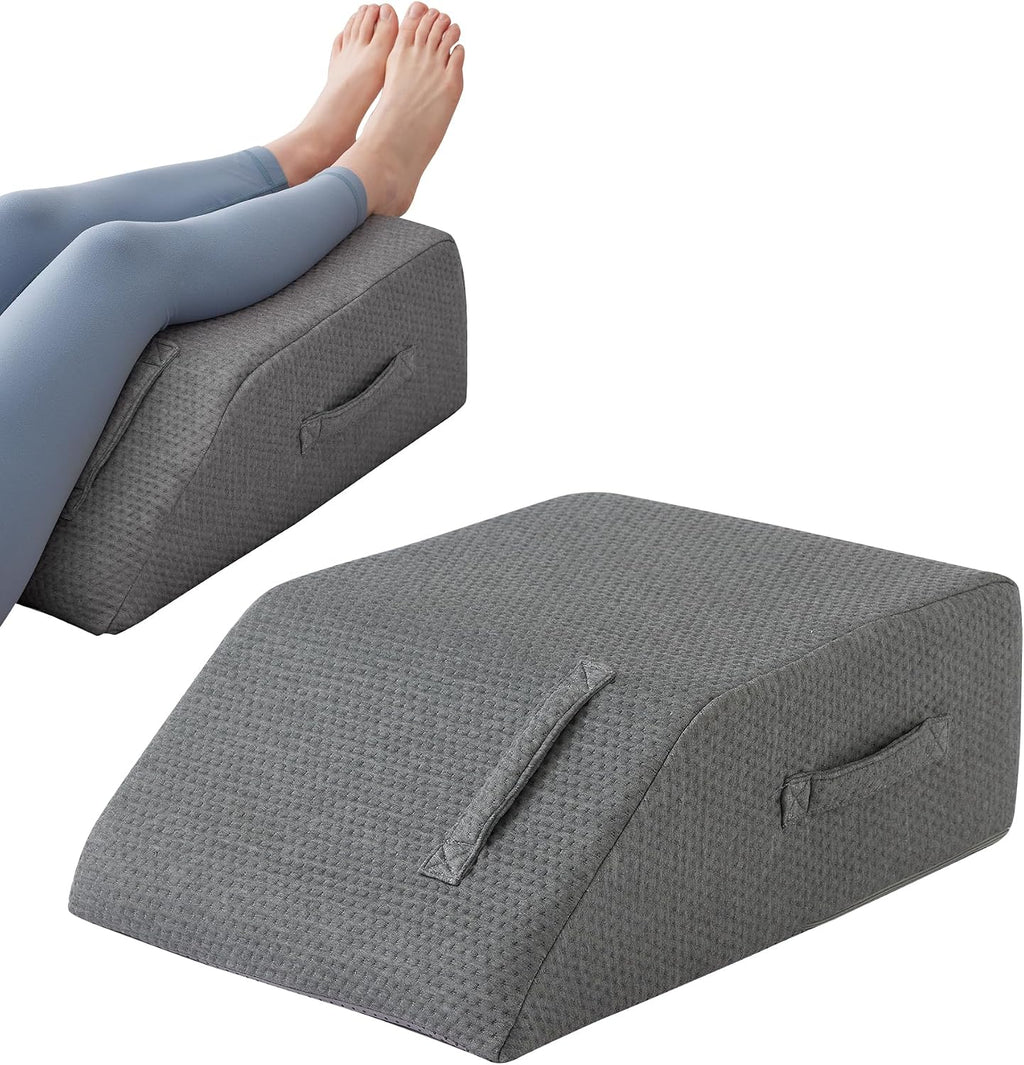 MEGCXIT Leg Pillow Elevation Blood Circulation, Leg Wedge for Elevation for Swelling, Leg Elevating Pillow for After Surgery, Memory Foam…