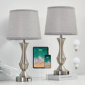 Touch Table Lamps Set of 2, 22" Tall Bedside Lamps, Nightstand Lamps with USB C+A Charging Ports, Dimmable Lamp for Bedrooms, Living…