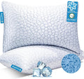 Qutool Cooling Pillow for Sleeping 2 Pack, Luxury Shredded Memory Foam Bed Standard Pillows Set of 2, Cool Pillow for Hot Sleepers Adjustable…