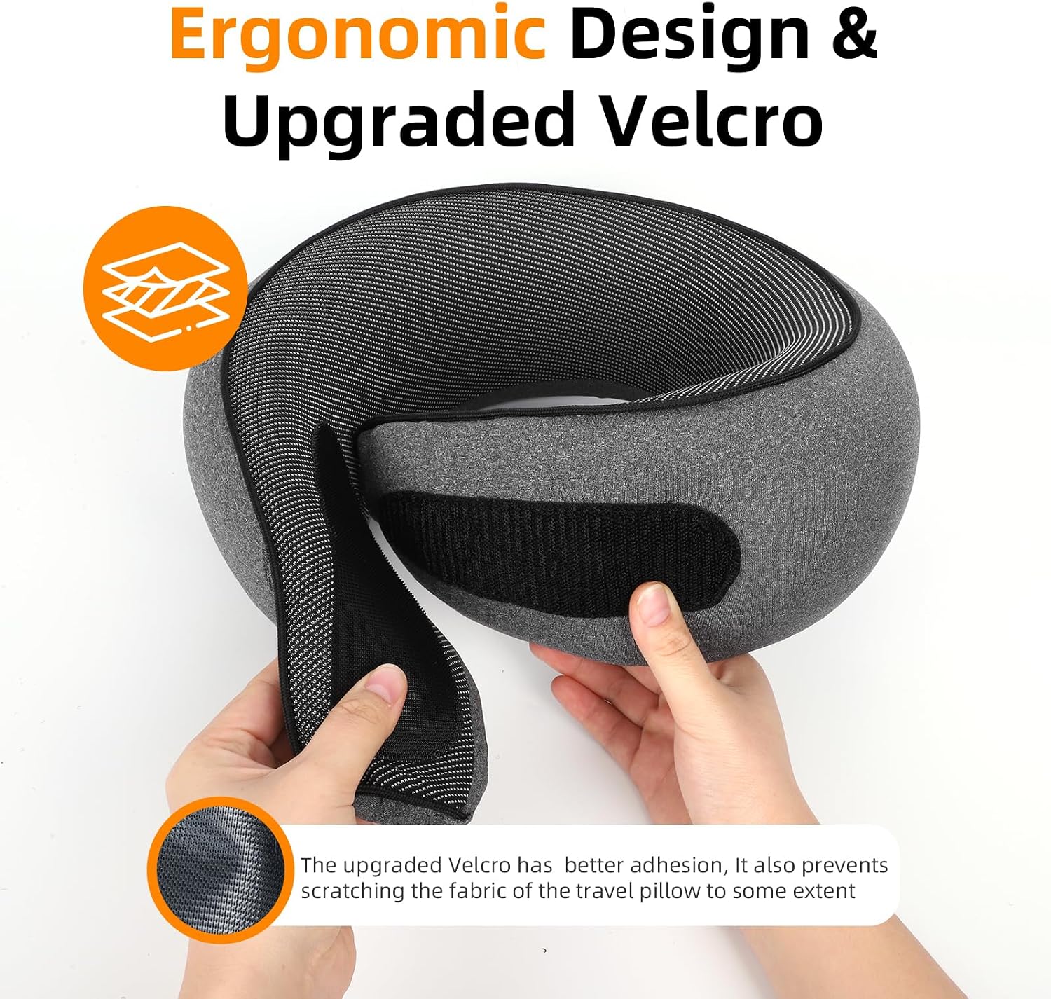 Travel Neck Pillows for Airplanes, Premium 100% Memory Foam Neck Pillow with Alternative Skin-Friendly Silk Cover - Upgrade Liner Enables…