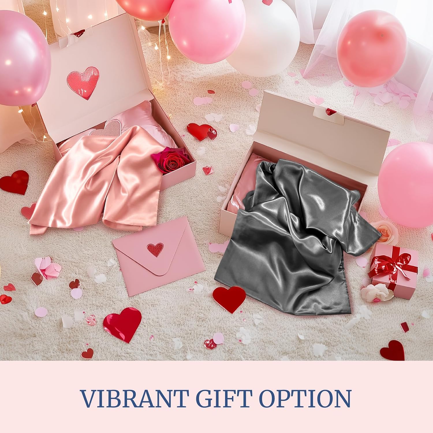 Bedelite Satin Pillowcase for Hair and Skin, Super Soft and Cooling Similar to Silk Pillow Cases 2 Pack with Envelope Closure, Gift for Wom…