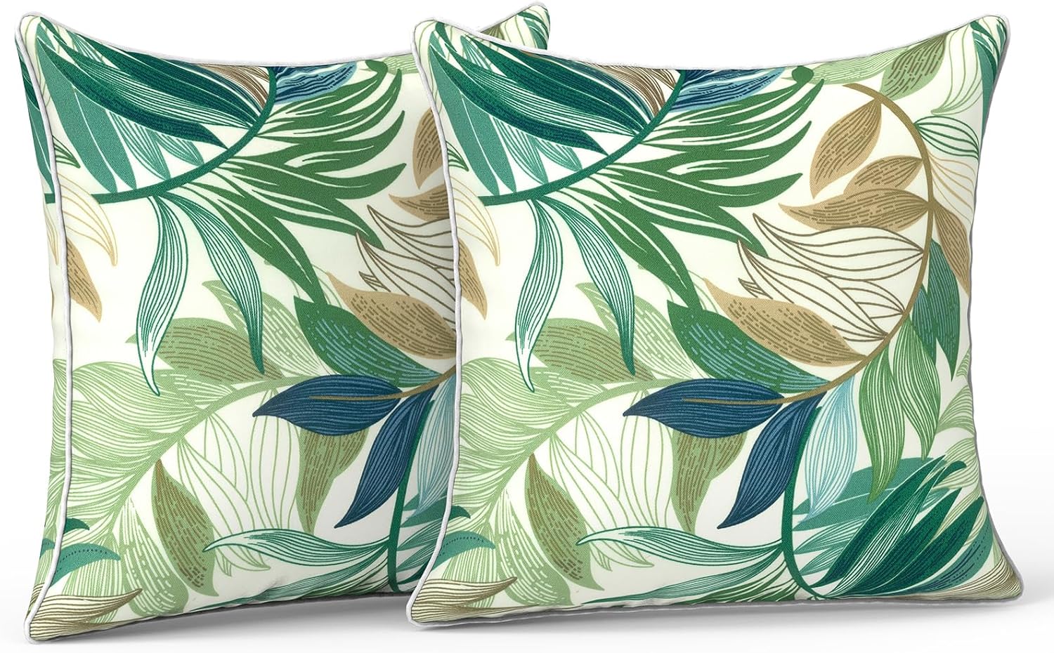 LVTXIII Outdoor Throw Pillow Covers Waterproof Tropic Accent Pillow Cases Fluffy Outdoor Cushion Covers for Garden and Patio Furniture…