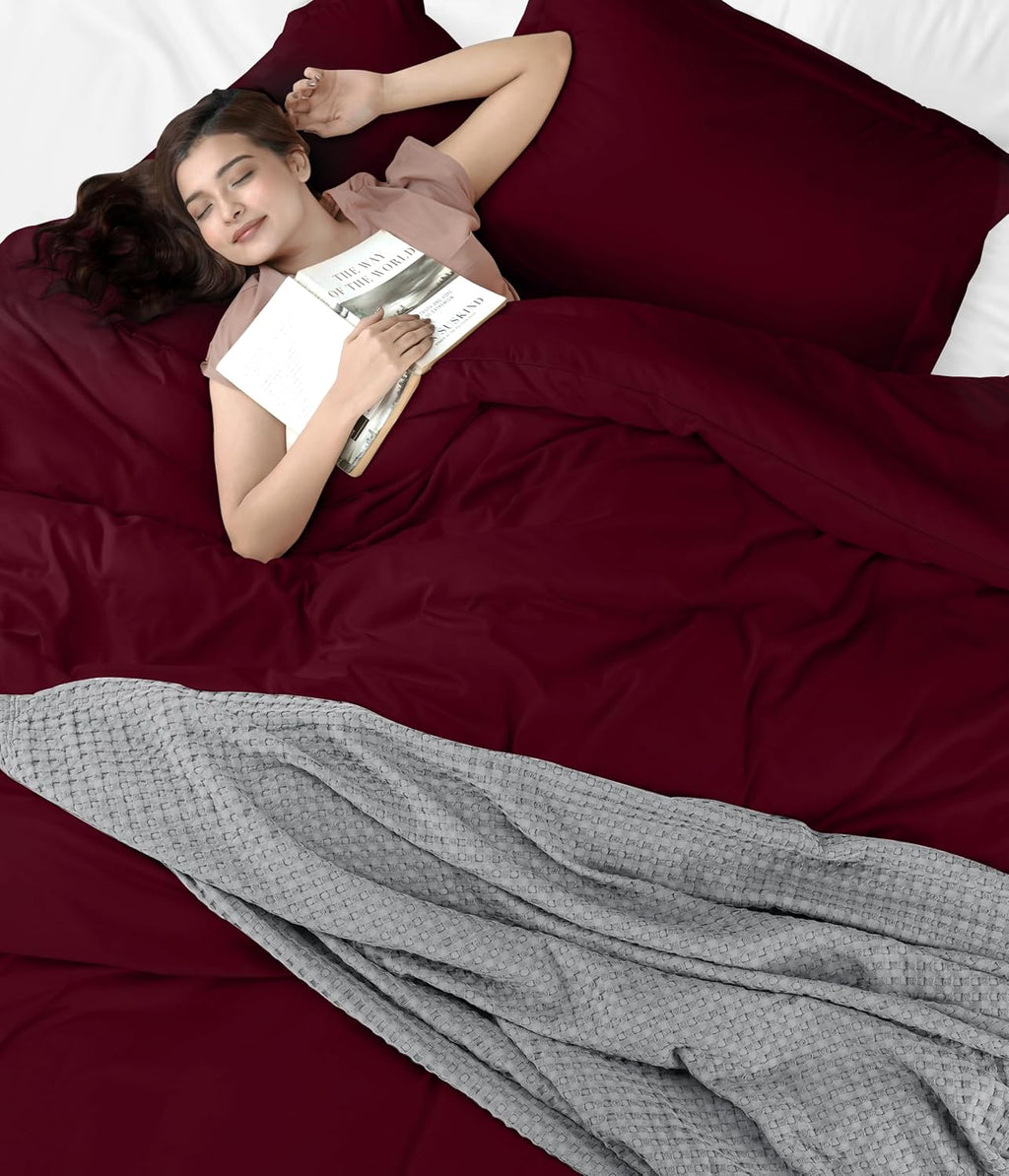 Utopia Bedding Duvet Cover King Size - 3 Piece with Zipper Closure - 1 Comforter Cover 104X90 Inches & 2 Pillow Shams 20X36 Inches…