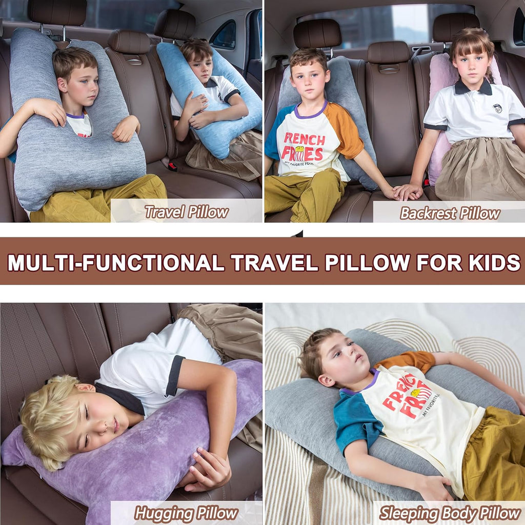1 MIDDLE ONE Car Pillow for Kids, Memory Foam Cooling Travel Pillow for Car and Adults, Kids Car Pillows for Sleeping on Road Trip, Small…