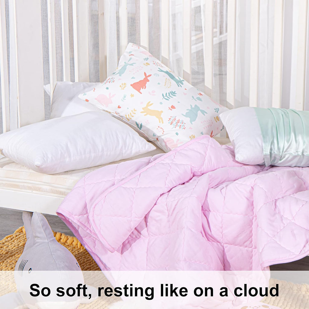 Ntbay 2 Pack Cotton Down Alternative 13x18 Pillows, Machine Washable - Soft and Breathable Travel Small Pillows for Sleeping, Ideal for Day…