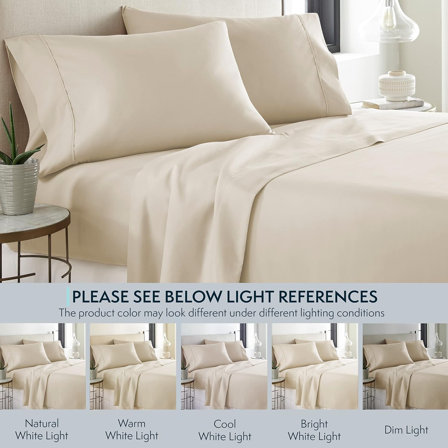 HCCollection HC Collection King Pillow Cases Set of 2- Microfiber, Extra Soft Pillowcases - easy maintenance & Machine Washable - Dark…