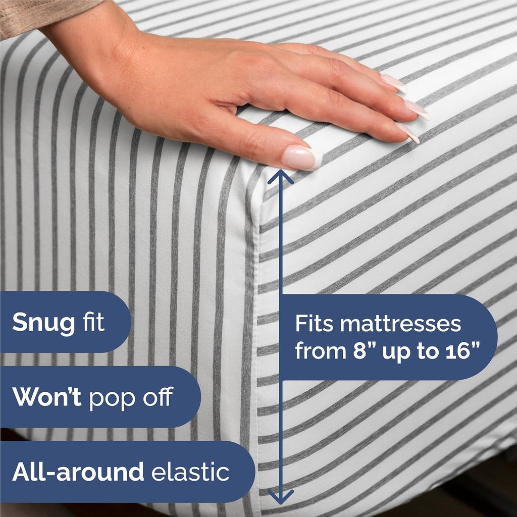 King 6 Piece Sheet Set - Comfy, Breathable & Cooling - Soft Hotel Luxury Bedding for Women, Men, Kids, Teens and Children - 1 Flat & 1…