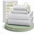 LaneLinen LANE LINEN 100% Organic Cotton Printed King Bed Set, All Season Crisp Percale Weave, Ultra Soft & Comfy Mercerized Cotton Bedding…